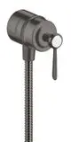 AXOR-HG-AXOR-Montreux-Wandanschluss-Stop-mit-Rueckflussverhinderer-Absperrventil-und-Hebelgriff-Brushed-Black-Chrome-16883340 gallery number 1